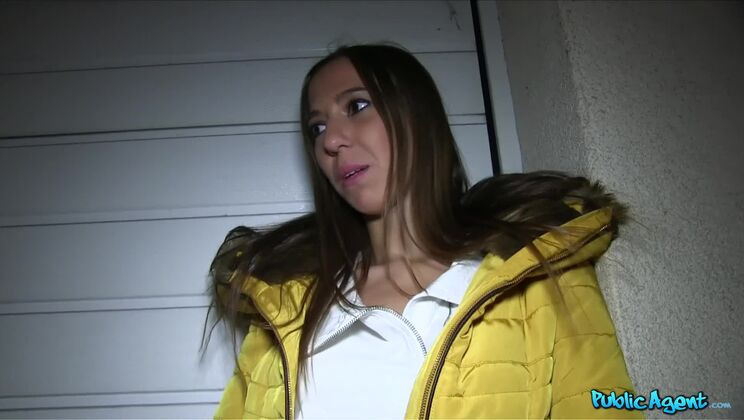 Shy Brunette Fucks for Cash