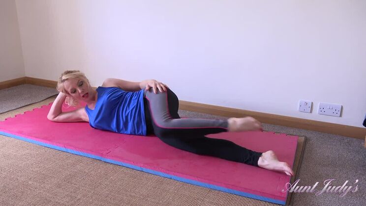 Lucinda Workout & Masturbation on Yoga Mat