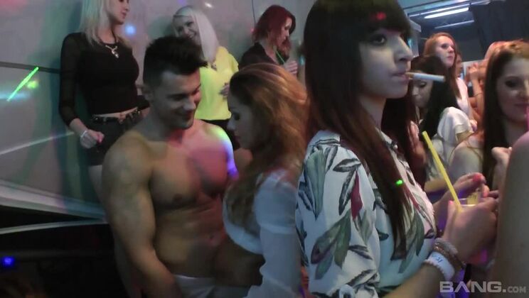 Big boobs and blowjobs get the party started 