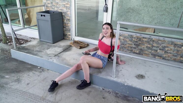 DTF Girl Hops On The Bus