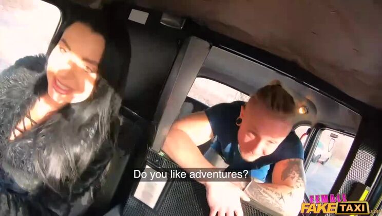 Ania Kinski - Horny And Sexy Woman Driver Fucking Customer