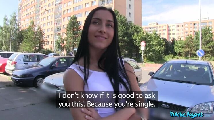 Raven-Haired Teen Angel in White