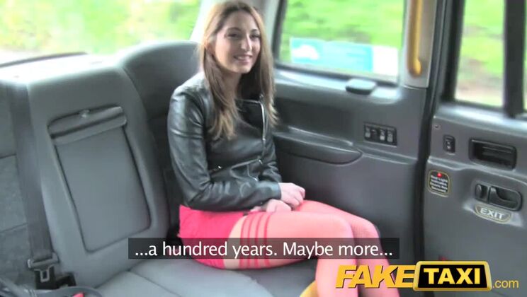 Fake Taxi Hot teen in red dress and stockings