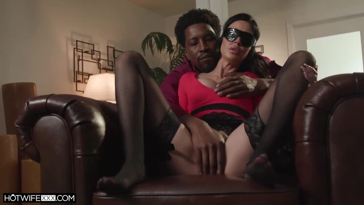 Sexy Brunette Jamies Hard Facial with Stockings