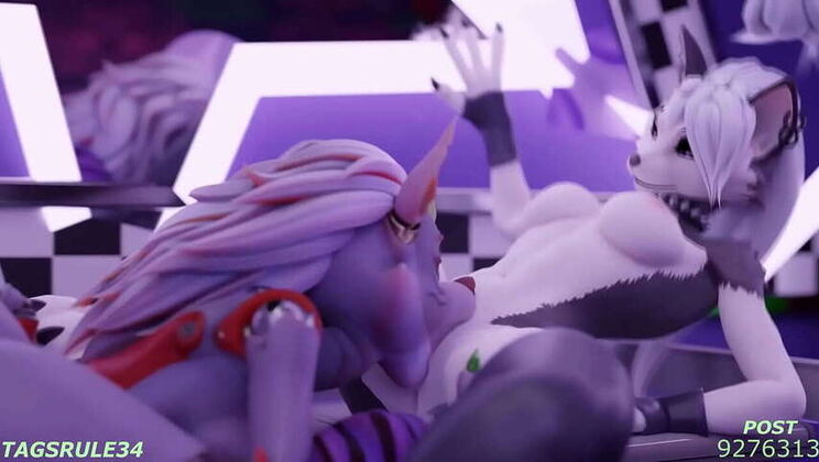 Uncensored 3D Compilation: Roxanne Wolf from FNAF in Porn