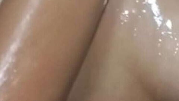 Latina Teen 18: Stunning College Girl Bathing After Anal Play. Genuine Home Video