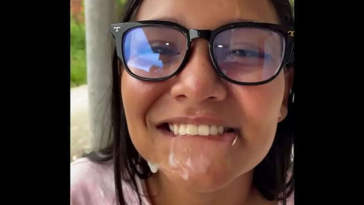 Colombian MILF Caught Sucking Neighbor's Big Cock in Public
