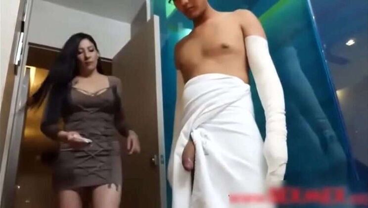 Handicap Restroom Encounter: Stepmom Gets Handjob