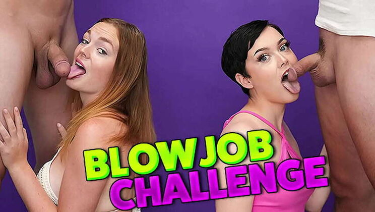 Blow Job Contest - Who'll Make Him Ejaculate First?