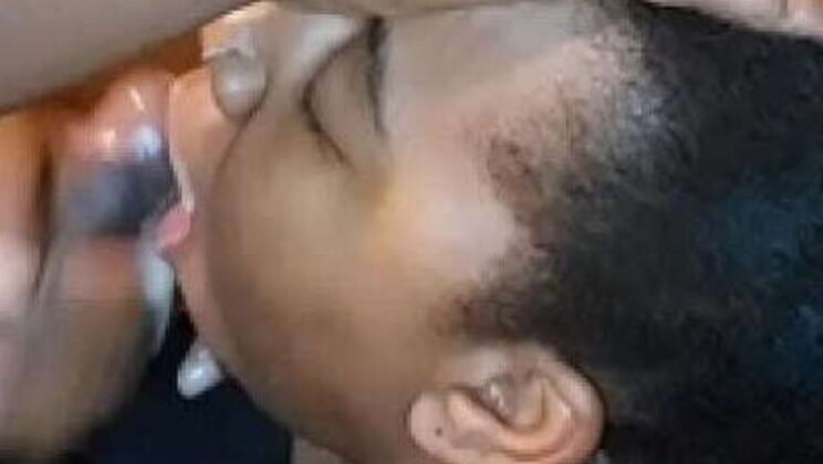 My Ebony BBW Ex Gave Me a Messy Blowjob - Cum on My Face!