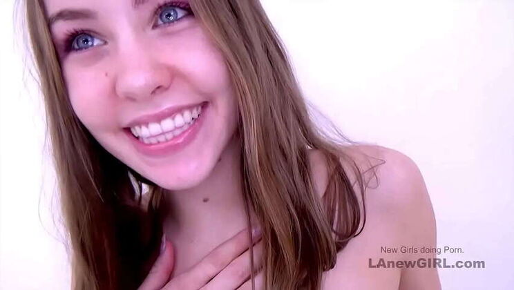 Young Teen Newcomer Rapidly Sucked Off & Creampied in Studio