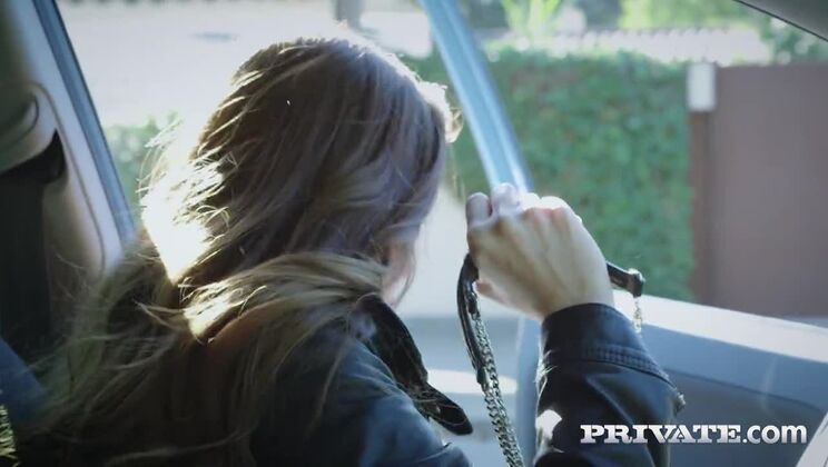 Clea Gaultier finishes swallowing after interracial anal