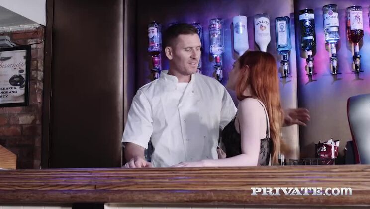 Swinger Ella Hughes Takes a Facial at the Bar