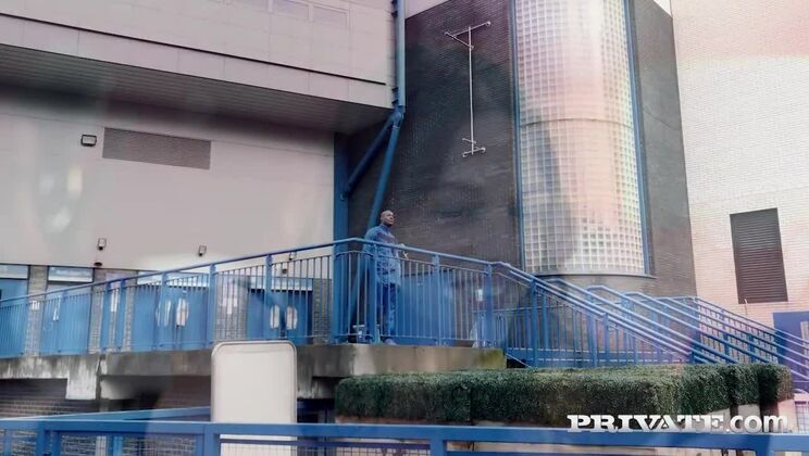 Rachel Adjani takes a facial cumshot after interracial anal