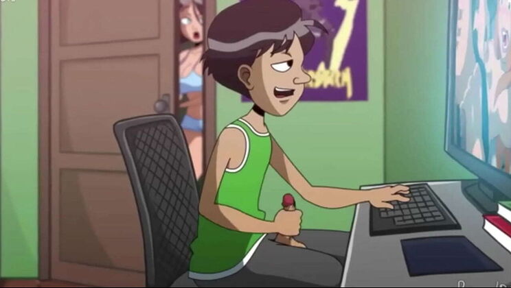 Sexy Stepmom Gives Stepson a Blowjob When Dad is Away - Uncensored 3D Anime