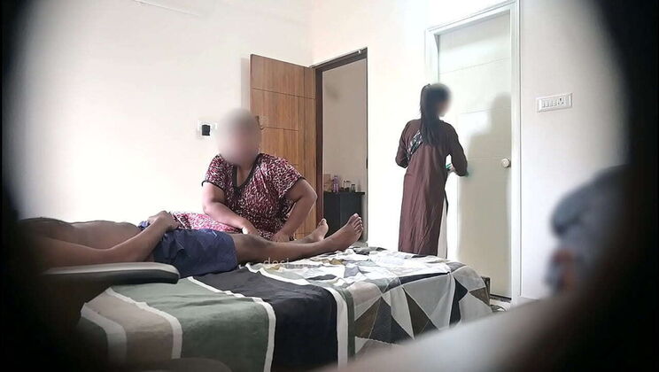 Maids Get A Flash Of Dick During Massage Session