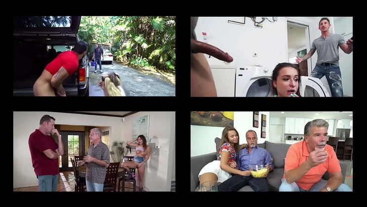 Step Dad Caught Fucking Teen Stepdaughter - Layla London, Liza Rowe, Kharlie Stone