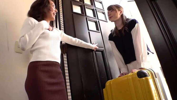 Hot Lesbian Action: American Student and Japanese Wife Yukari Lick and Fuck in Steamy Close Contact