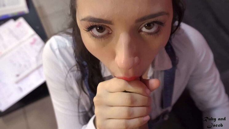 Step Sister Ruby Lets Me Fuck Her Ass Hard For Homework Help - Jacob And Ruby