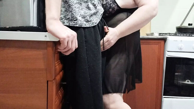 Stepmom Gives Deep Throat Blowjob and Jerks Me Off While Home Alone