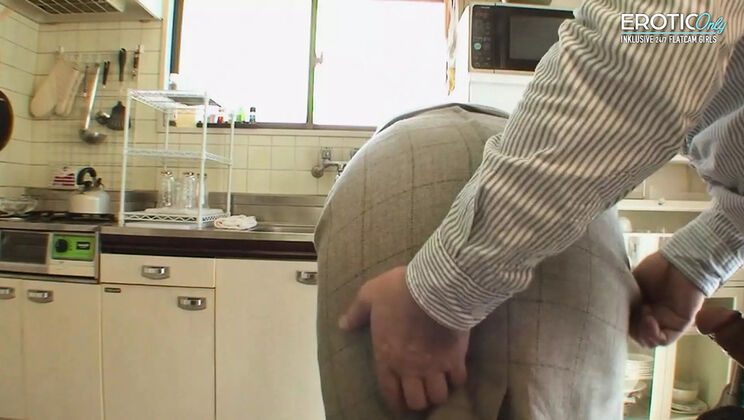 Hot Asian Housewife Gets Horny at Work and Fucks Hard