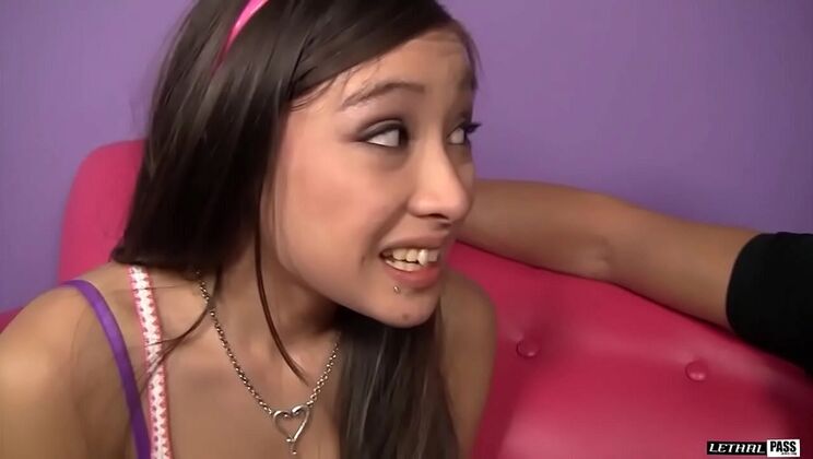 Ariel Rose Pleads Stepdad to Lick Her Ass and Fuck Her Tight Pussy