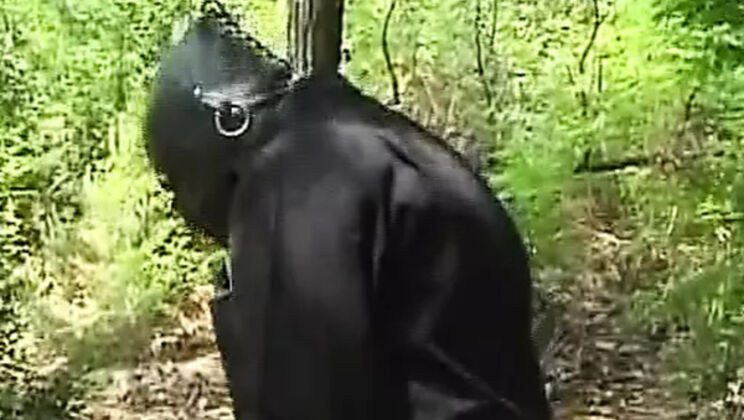 Platinum Blonde German MILF Takes Hardcore Anal in the Woods