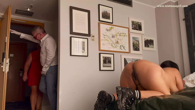 Dominatrix Mistress April - Big Ass Anal with Huge Horny Holes in Hotel Room