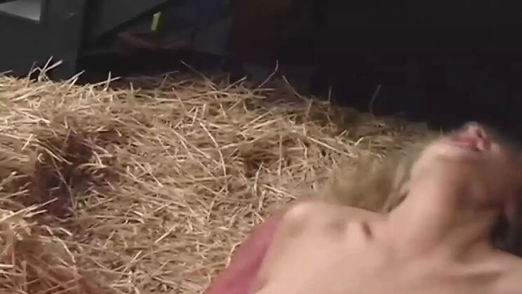 Mysti May Gets Hardcore Fuck in the Barn - Rough Doggy Style & Deep Throat Action