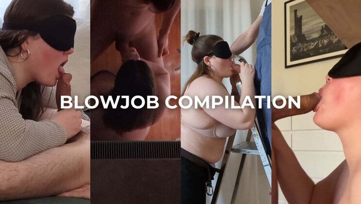Best Blowjob Compilation: Sloppy Deep Throat & Big Tits - German Amateur Couple