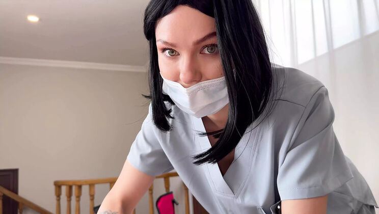Sexy Russian Nurse Alexa Poshspicy Gives Intense Anal Therapy to Football Player