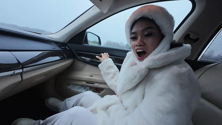 Skinny Asian Teen Fucked Hard in Paris Bathroom - Standing Doggy Style