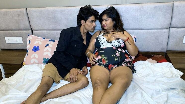 Stepmom Fucks Stepson in Bed - Hindi Audio HD