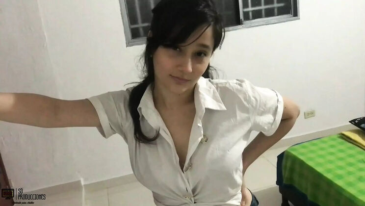 Emma Vict's Horny Stepdaughter Can't Resist Her Stepdad's Big Cock - Hot Amateur Latina Fuck