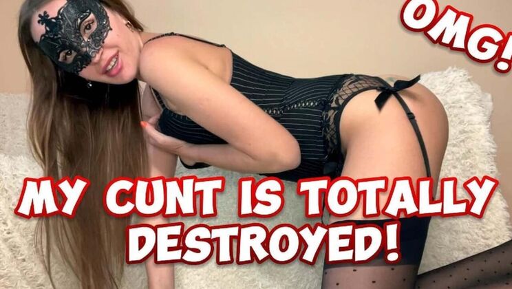 Luna Woxy Squirts Hard from Fisting and Deep Cock Action - Hairy MILF Pussy Gape