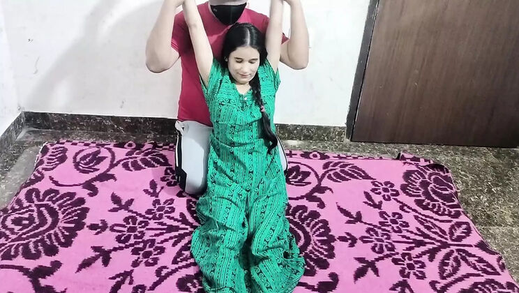 Sexy Indian Teen Mina Fucked Hard in Doggy Style on Exercise Ball - Tight Pussy Action