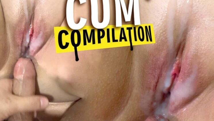 Huge Cumshot Compilation - AlitaPorn Creampie & Tight Pussy Fuck