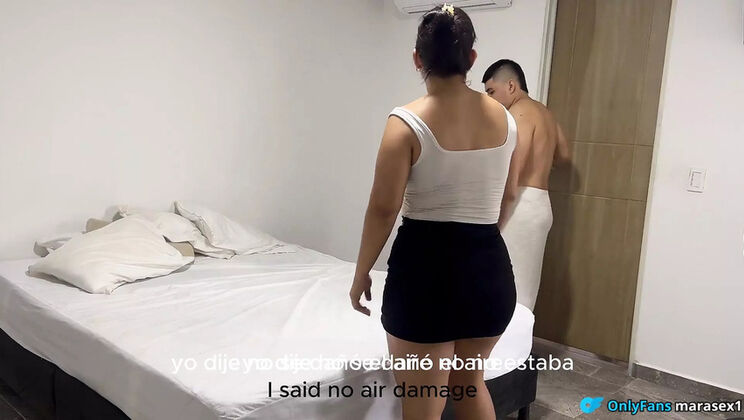 Hot Latina Maid Gives Amazing Blowjob and Fuck in POV
