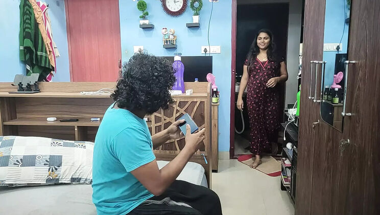 Mallu Hot Wife Cheats on Husband with Step Brother - Homemade Indian Sex
