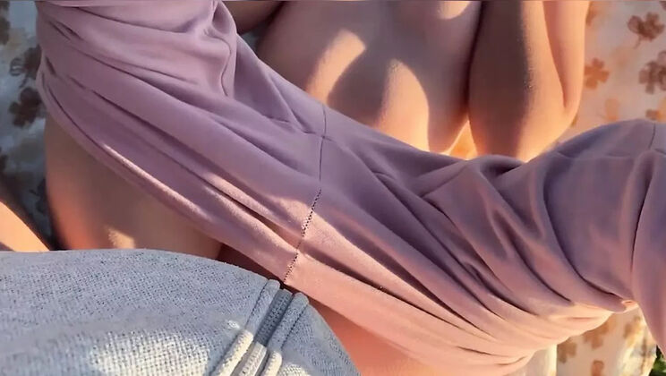 Public Street Fuck! Stepmom Begs for Creampie in Tight Pussy - POV Anal & Moaning