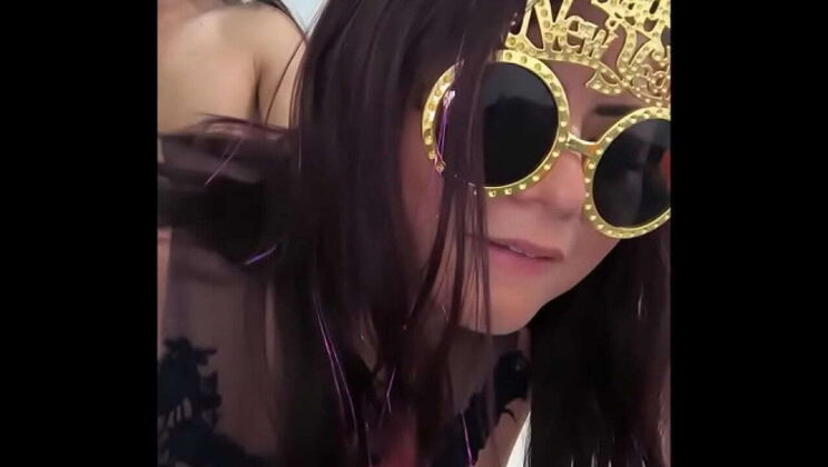 New Year's Hookup! Hot MILF Saritacoketa Fucks Stranger at Party - Big Natural Tits & Juicy Ass