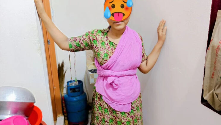 Hot Indian Maid Fucked Hard While Cooking - Desi Housemaid Sex