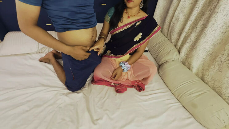 Desi Bhabhi Mahi 2224 Gives Hot Blowjob & Takes Cum in Mouth - Indian Homemade Sex