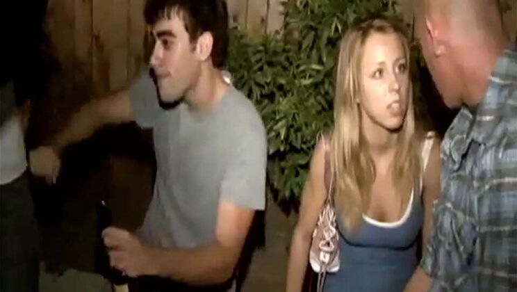 Hot teen gets doggystyle fucked at wild frat party