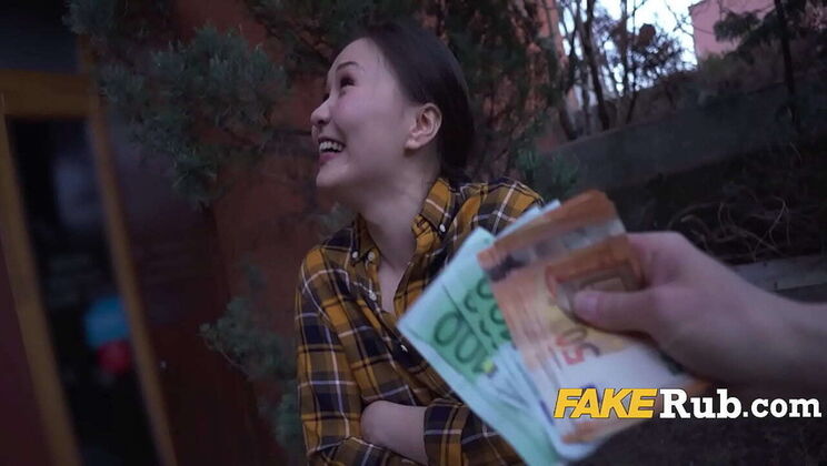 Amateur Asian Baker Fucks Hard in Public - POV Creampie with Luna Truelove