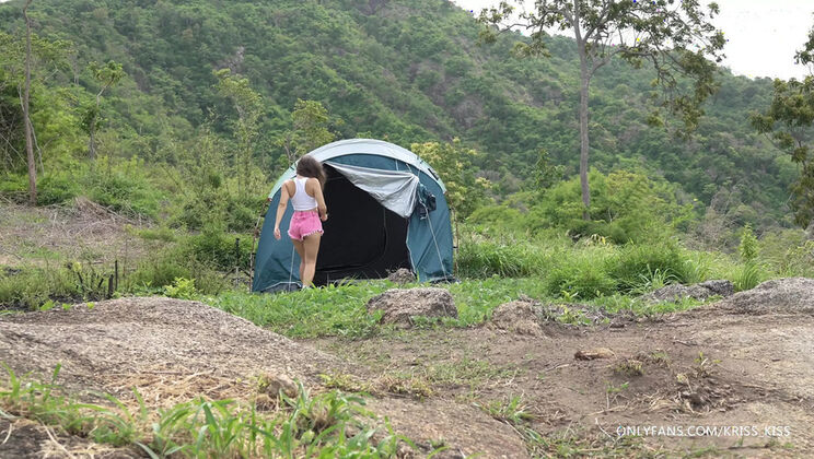 Step Sister Fucks Step Brother Hard - Tent Sex & Deep Throat Blowjob