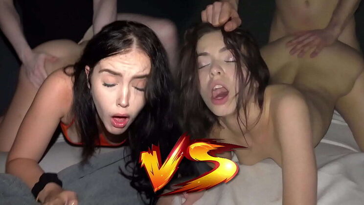 Zoe Doll vs Emily Mayers - Hot Teen Blowjob & Rough Doggystyle Compilation
