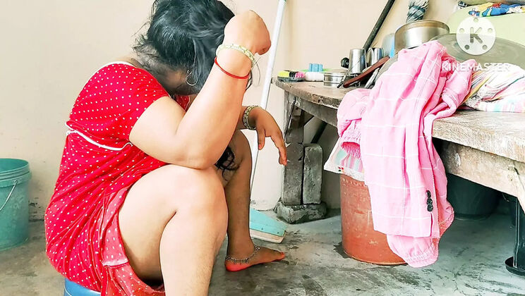 Desi Wife Fucks Neighbor Boy Hard in Kitchen - Rough Sex & Dirty Talk