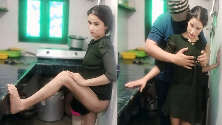 Desi Step Sister Fucked Hard by Step Brother in Kitchen - Rough Sex