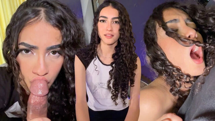 18yo Latina Teen Records Her First Sex Tape - Nervous Amateur Blowjob & Doggy Style